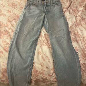 Aeropostale Women's Light Blue Straight Leg Jeans